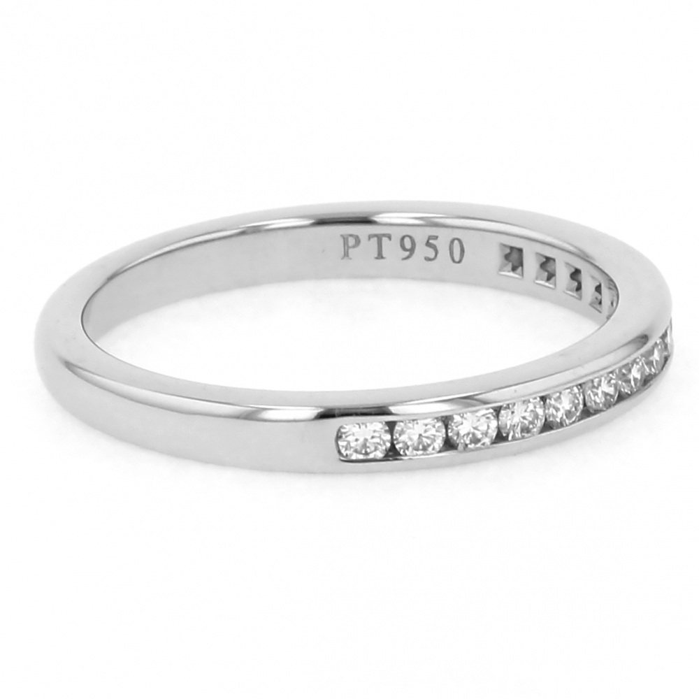 Tiffany & Co. Tiffany Platinum Diamond Band Ring PT950 Ring