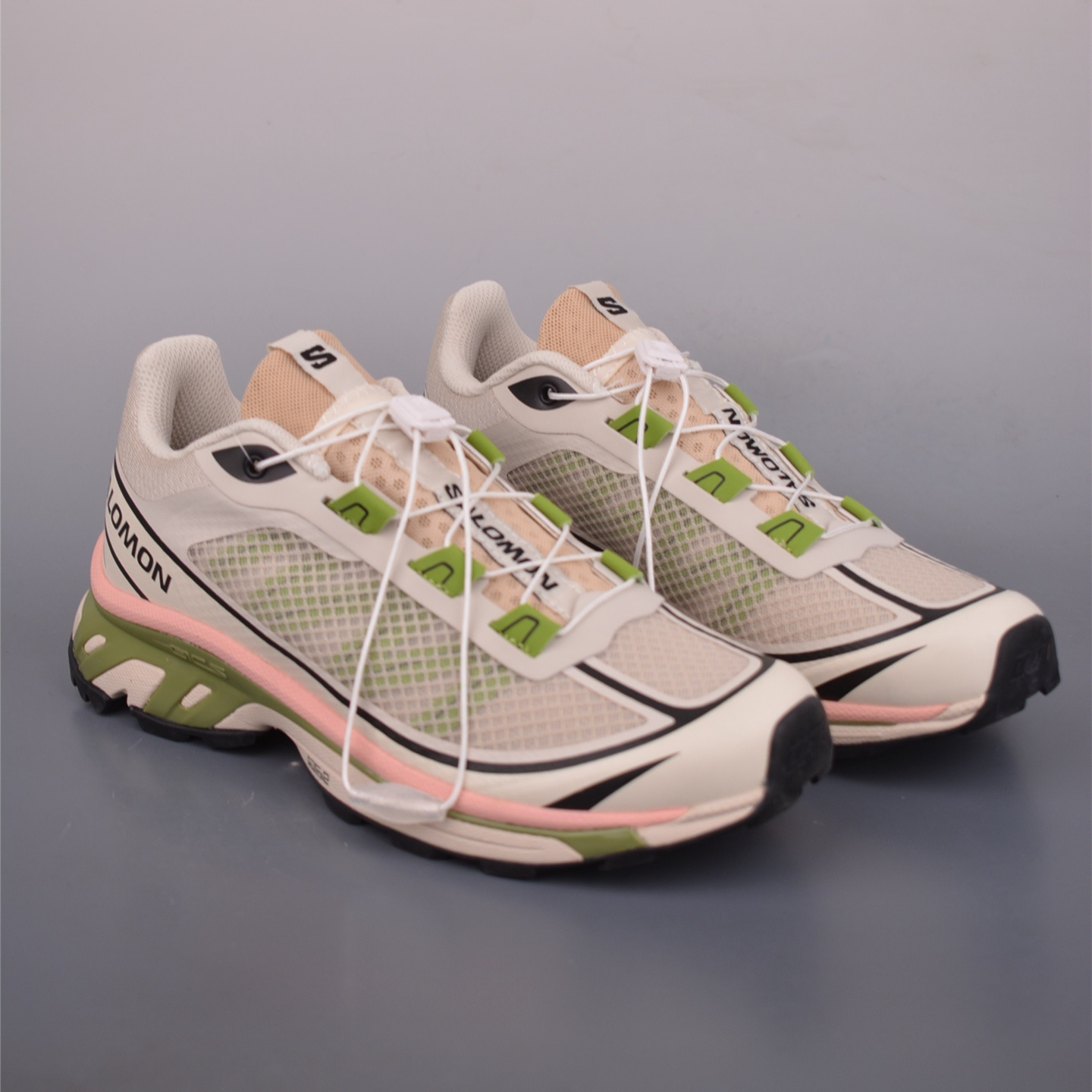 Salomon XT-6 FT Beige Green' sports running shoes L41742400
