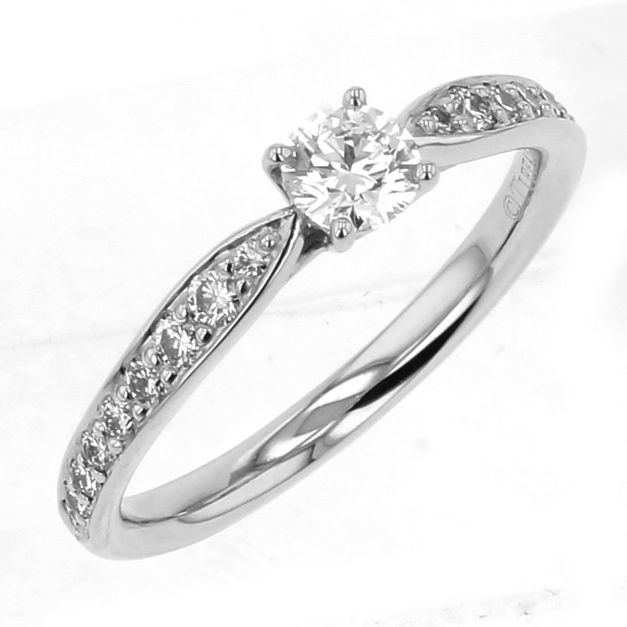 Tiffany & Co. Tiffany Platinum Harmony Diamond Ring PT950 I