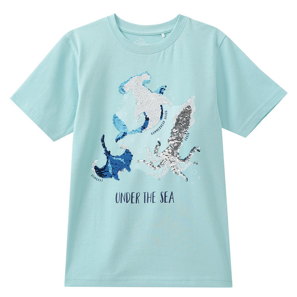 Topolino Jungen T-Shirt mit Wendepailletten