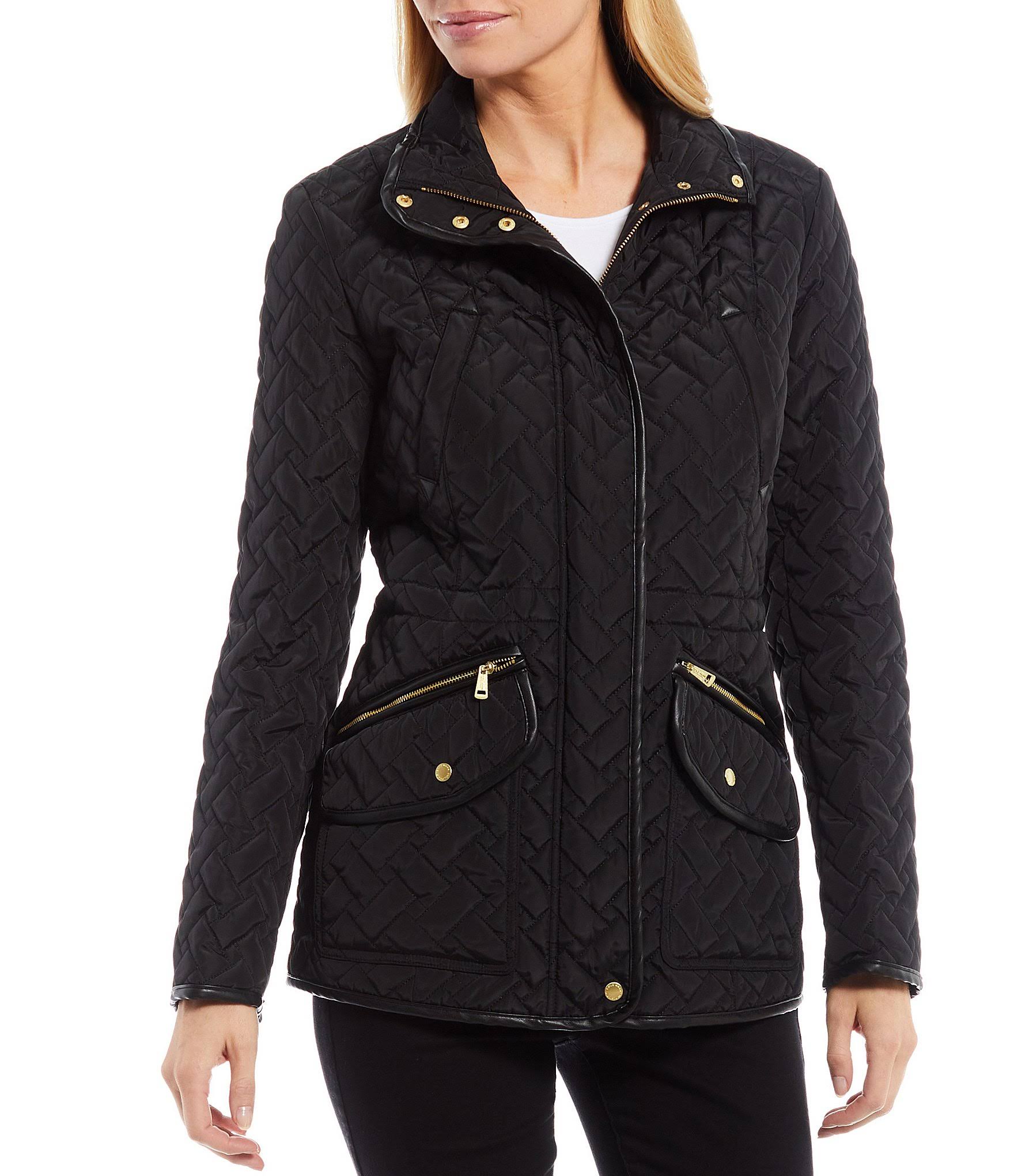 Cole Haan Signature Quilted Coat, Black / Regular 2 (XS)