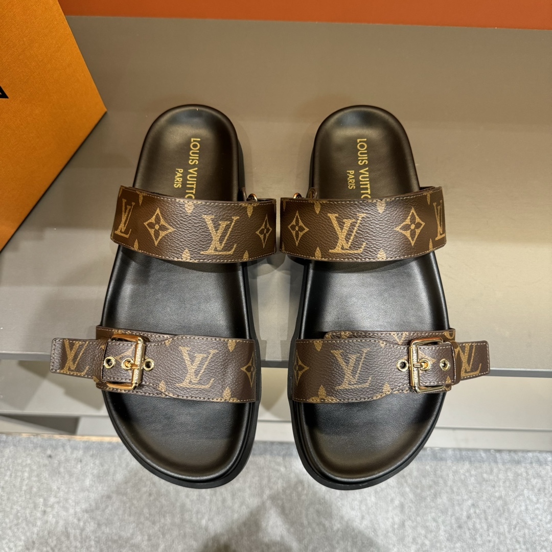 LV Oblique platform sandals - cnluxepick
