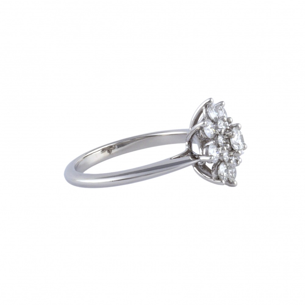 Tiffany & Co. Tiffany Enchant Flower PT950 Ring Platinum Diamond