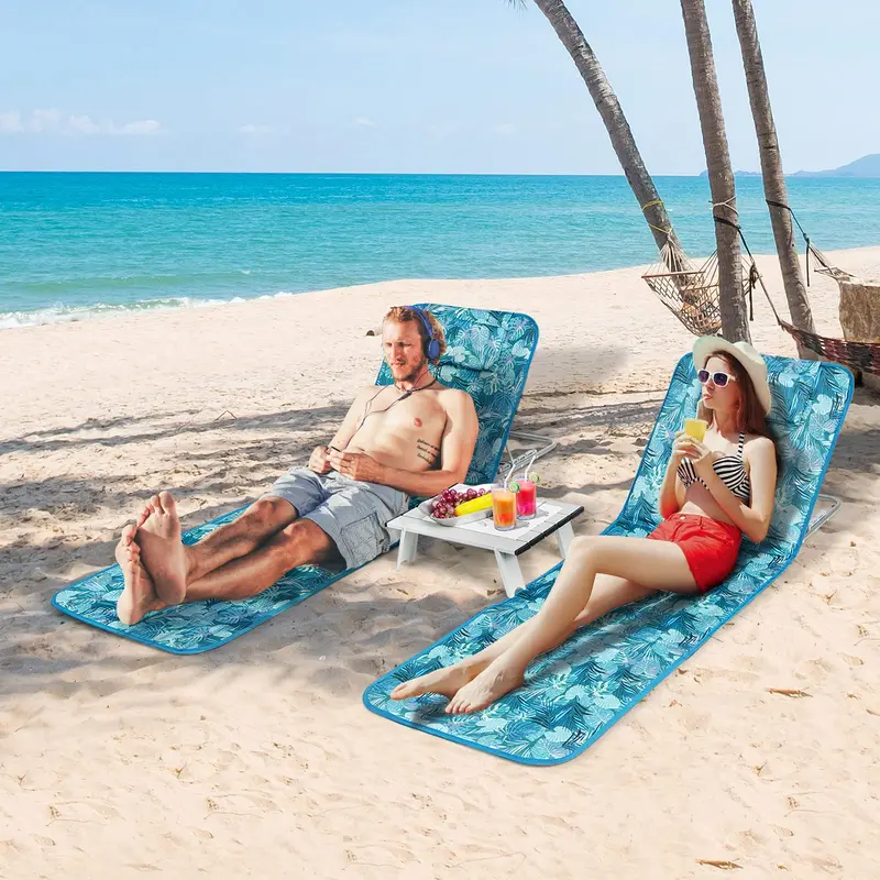 Zero-Gravity Recliner Chair – Ergonomic Backrest, Removable Pillow & Built-in Cup Holder Tray