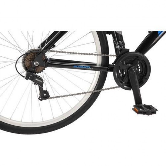700c Schwinn Pathway Men’s Multi-Use Bike, Black