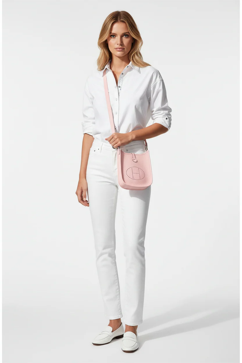Hermès Evelyne 16 TPM Rose Sakura Clemence Palladium Hardware