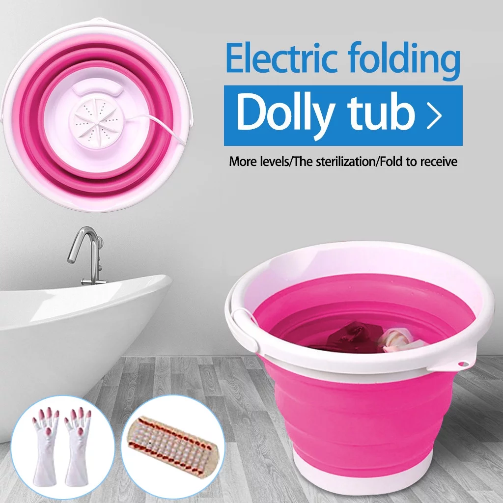 GBSELL Home Clearance Portable Mini Turbo Washing Machine with Foldable USB Powered Laundry Washer Gifts for Women Men Mom Dad