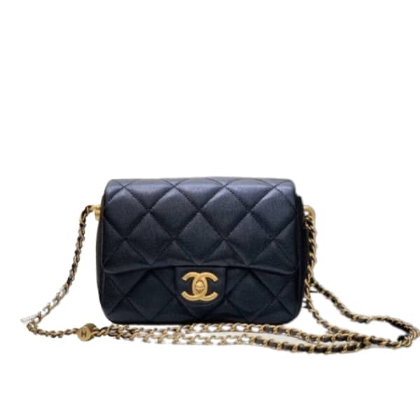 Chanel Grained Mini Flap Bag 19Cm/7.4in Black As2855