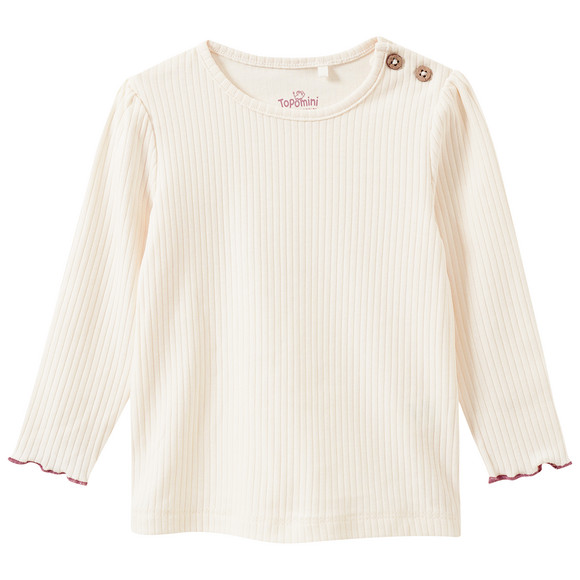 Topomini Pure Collection Baby Set mit Latzkleid und Rippshirt