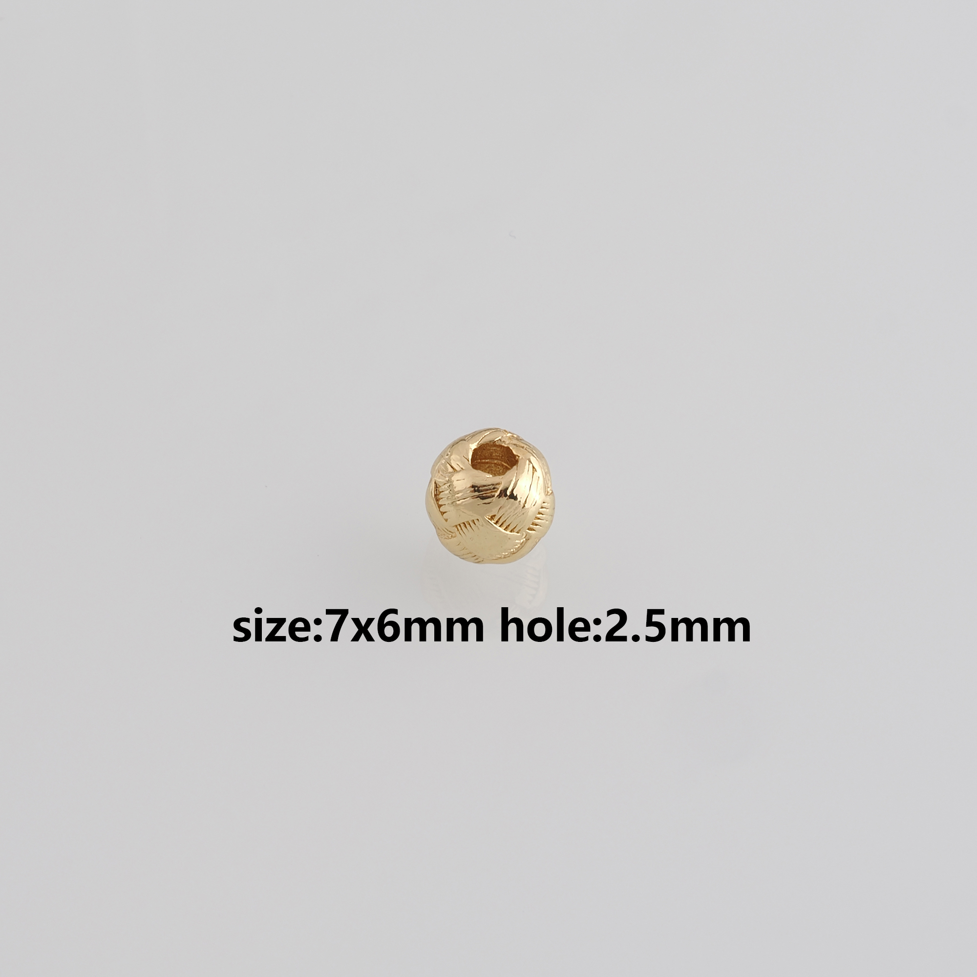 18K Gold Filled Barrel Spacer Beads,Barrel Beads for Bracelet Jewelry Necklace Making Supply