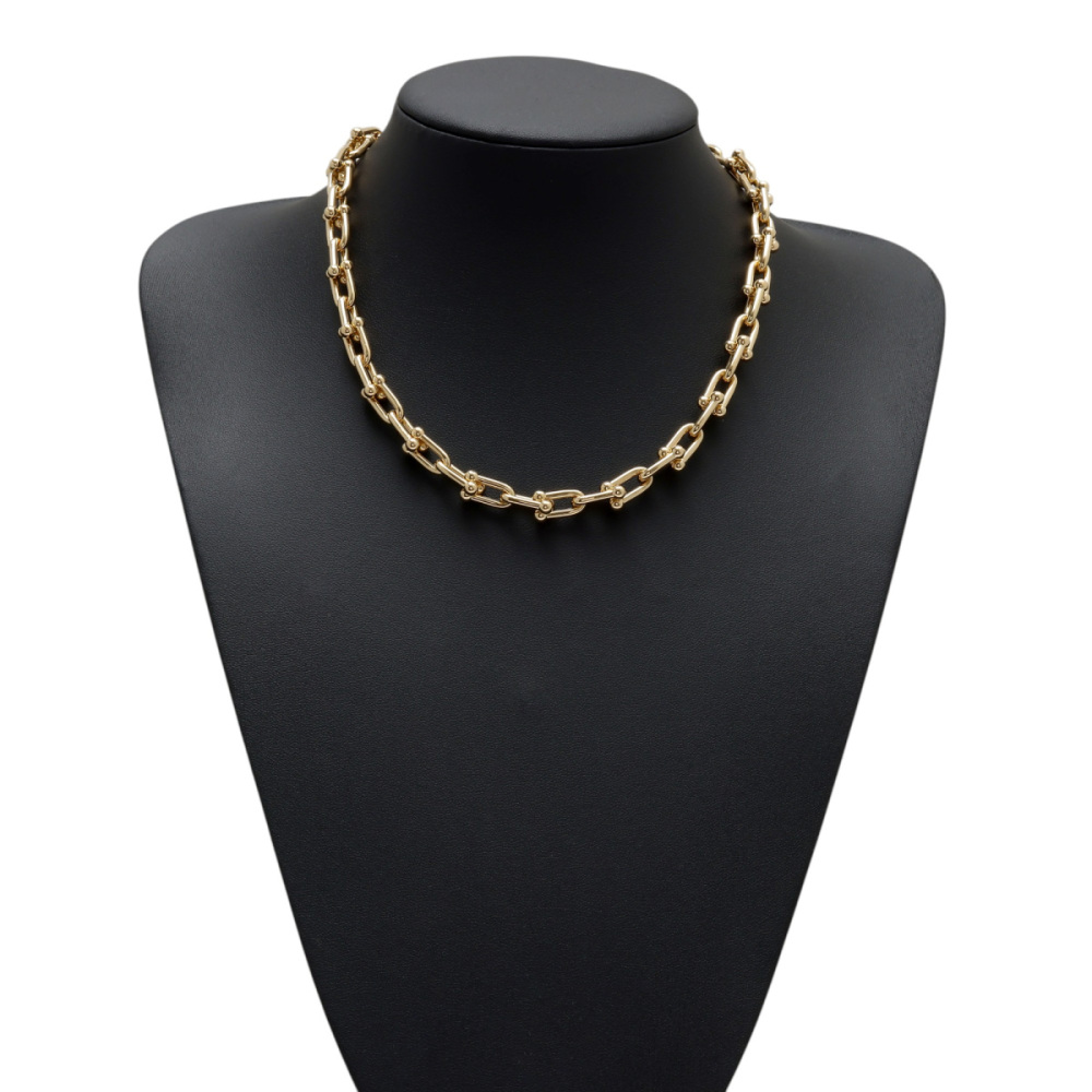 Tiffany & Co. Hardware Link Necklace 18K Yellow Gold 70751119