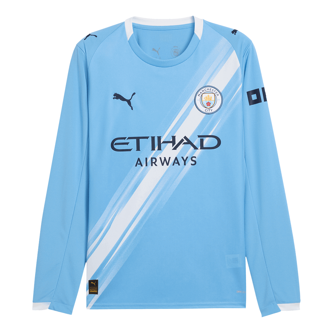 Manchester City Home Long Sleeve Jersey 2025/26