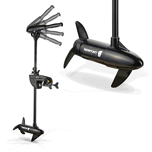 Newport X-Series 55lb Thrust Transom Mounted Saltwater Electric Trolling Motor w/LED Battery Indicator (36