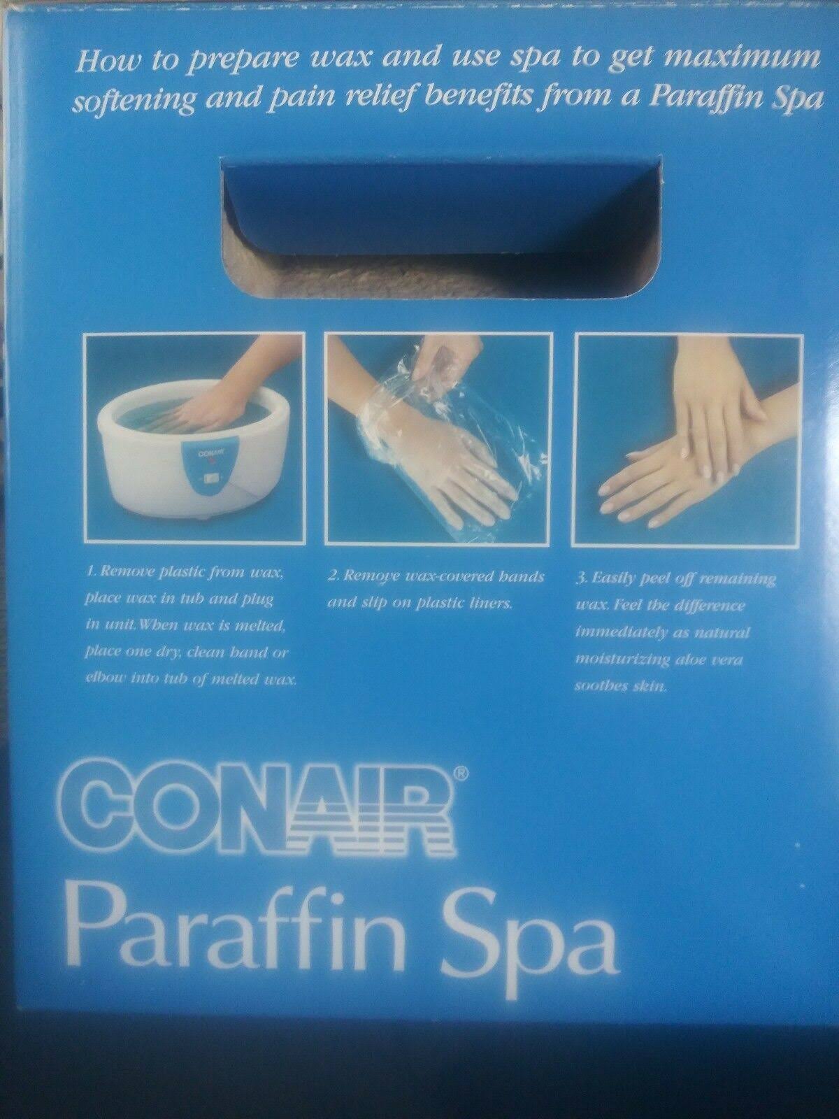 Conair Professional Paraffin Heat Therapy Spa Aloe Vera PB2 Bonus 20 Liners NIB