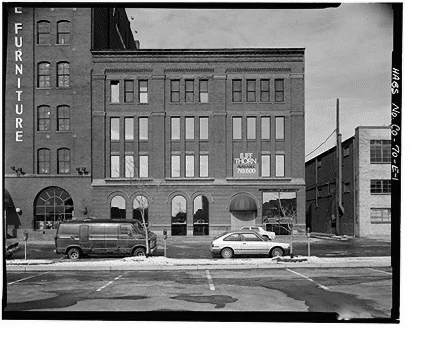 Historic Framed Print, West Wazee Street Warehouse District, Colorado Casket Company, 1213-1221 Wazee Street, Denver, Denver County, CO, 17-7/8