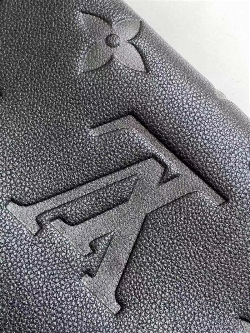 Louis Vuitton Onthego PM Monogram Empreinte Handbag Black 25cm M45653