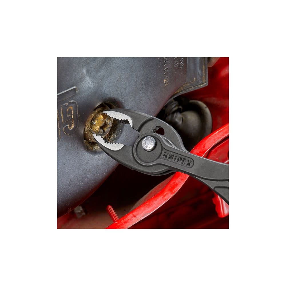 Knipex 8 In. TwinGrip Slip Joint Pliers with Dipped Handle