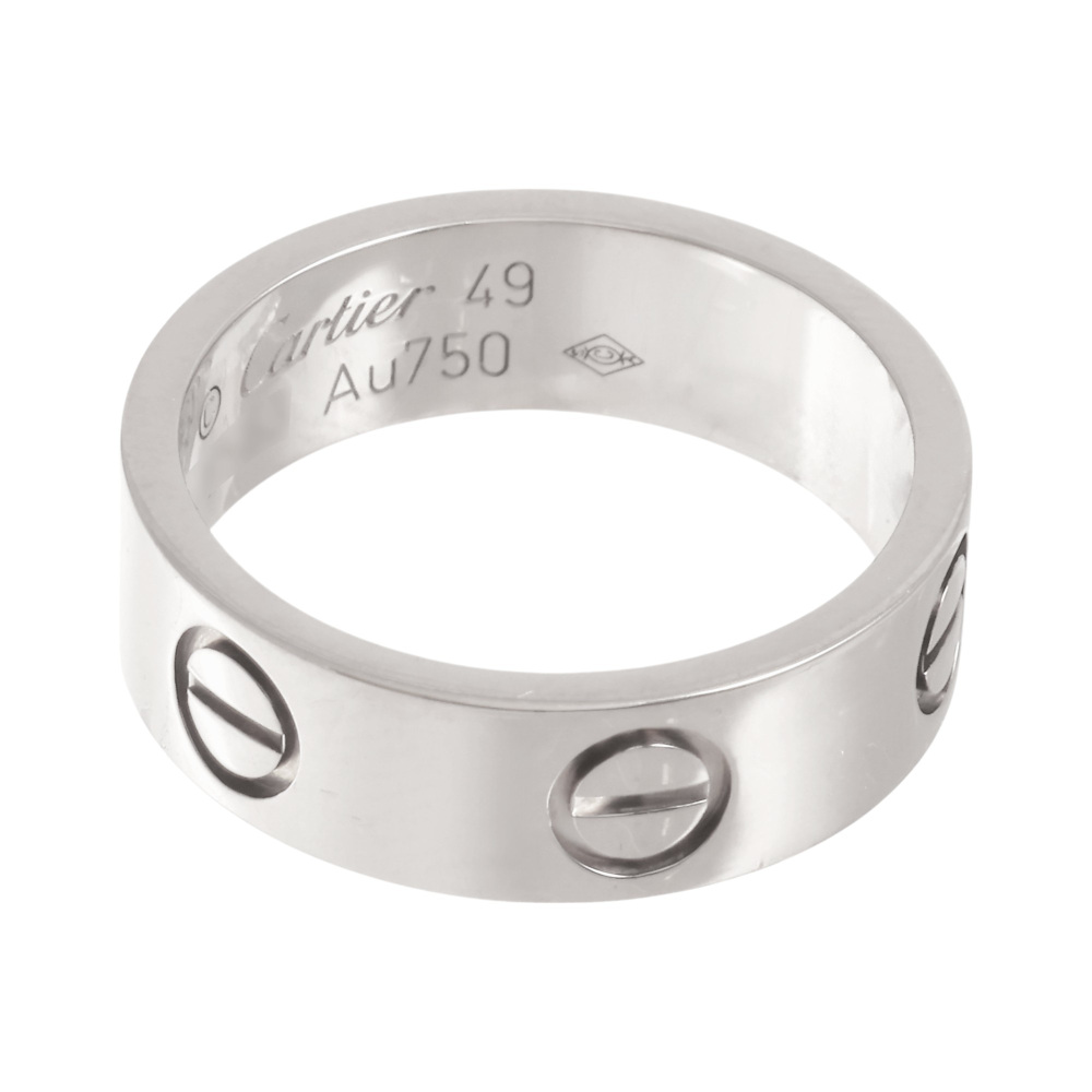 Cartier Love Classic Model Ring 18K White Gold B4084700