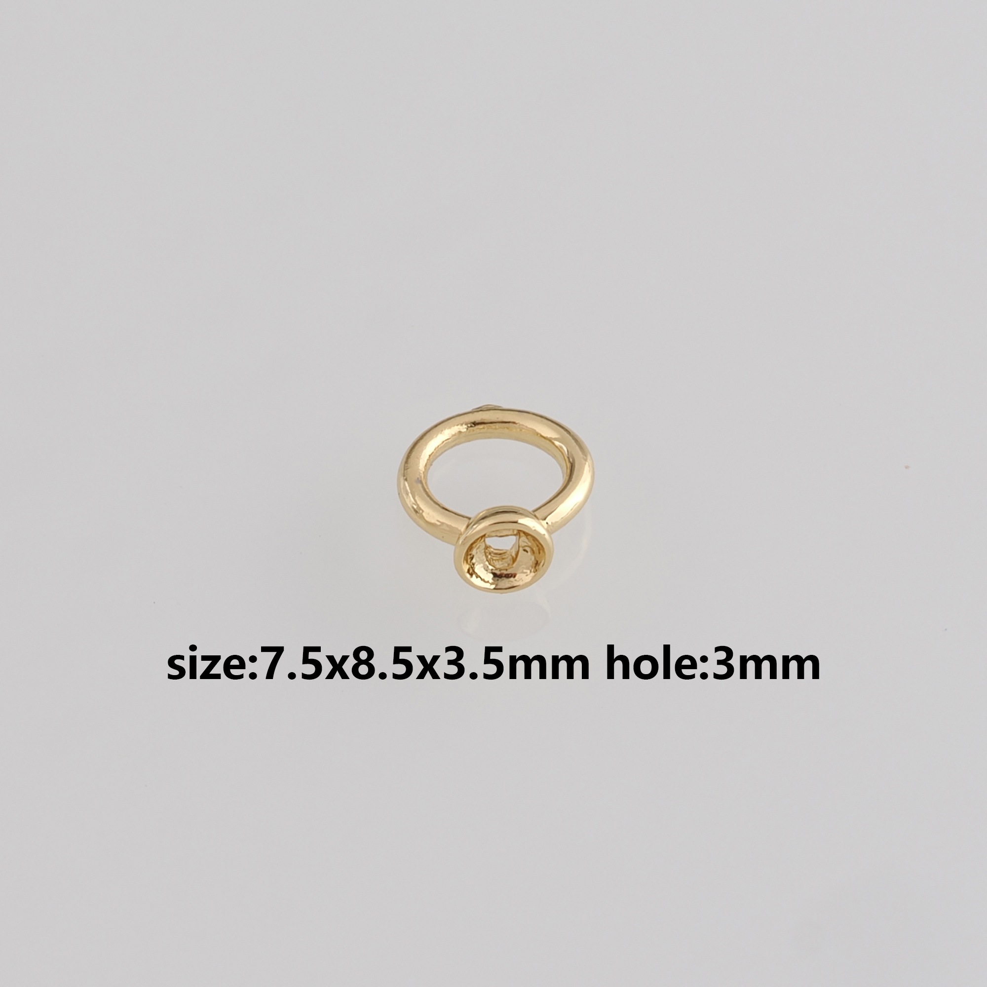 10pcs 18K Gold Filled Bead Caps,Bead Caps for Bracelet Jewelry Necklace Making Supply