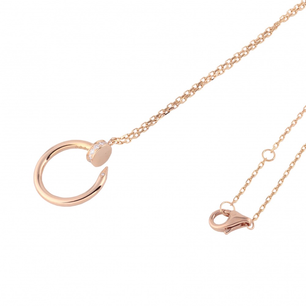 Cartier Juste un Clou Necklace 18K Rose Gold Diamond B7224513