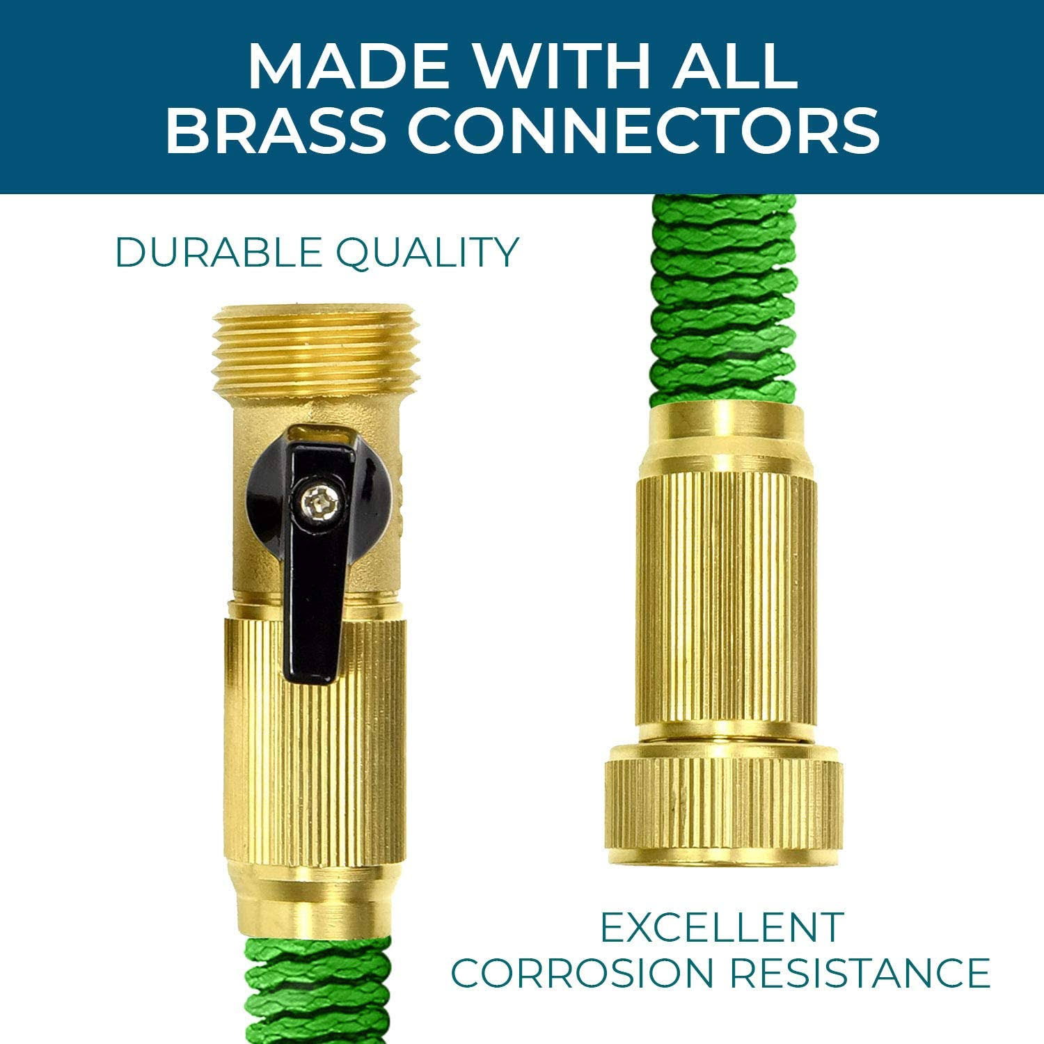 Growgreen 75& Expandable Garden Water Hose Set with Nozzle