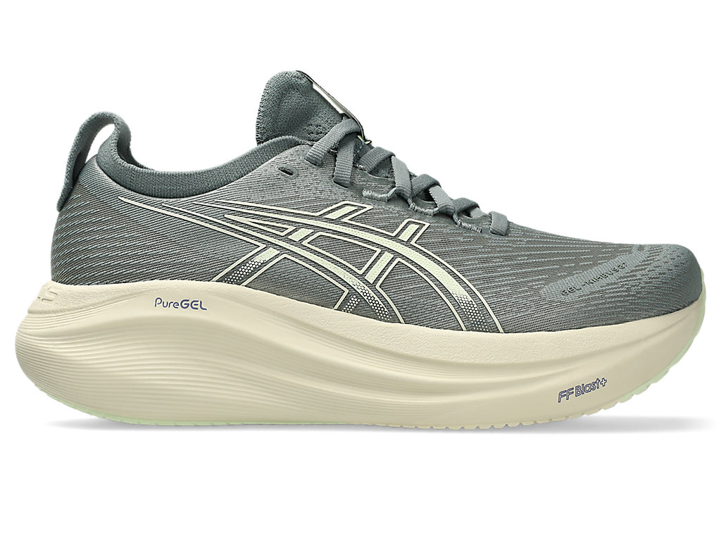 ASICS GEL-NIMBUS 27 Running Shoes Monument Blue/Whisper Green 1012B752-402