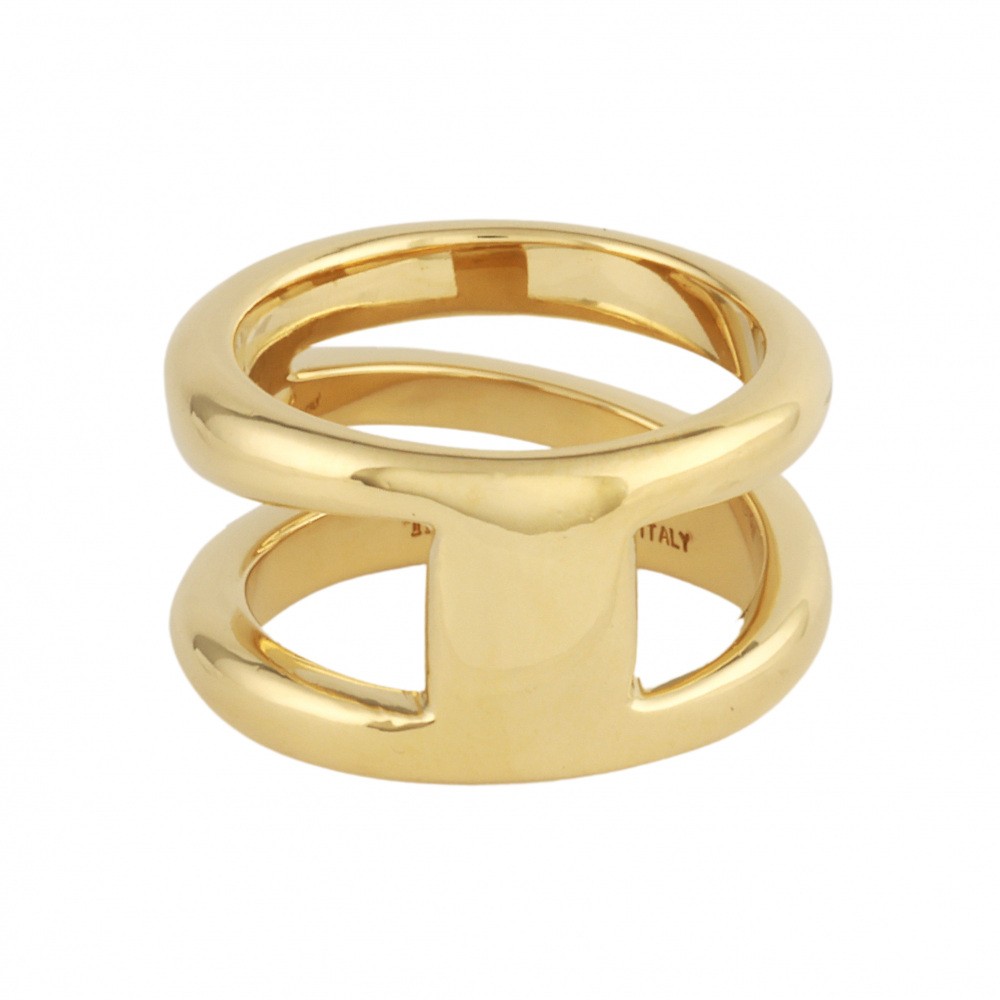 Tiffany & Co. Tiffany Open Diagonal K18YG Yellow Gold Ring