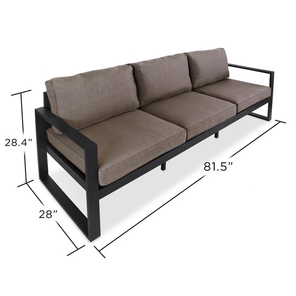 Baltic Sofa in Black by Real Flame
