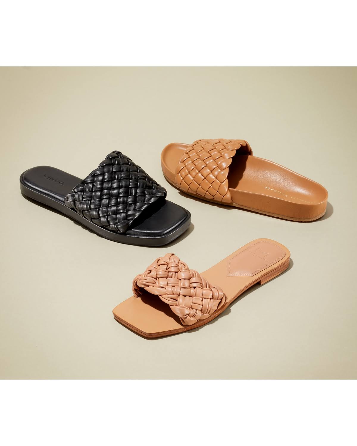Marc Fisher Reanna Flat Slide - Gold Leather - 5