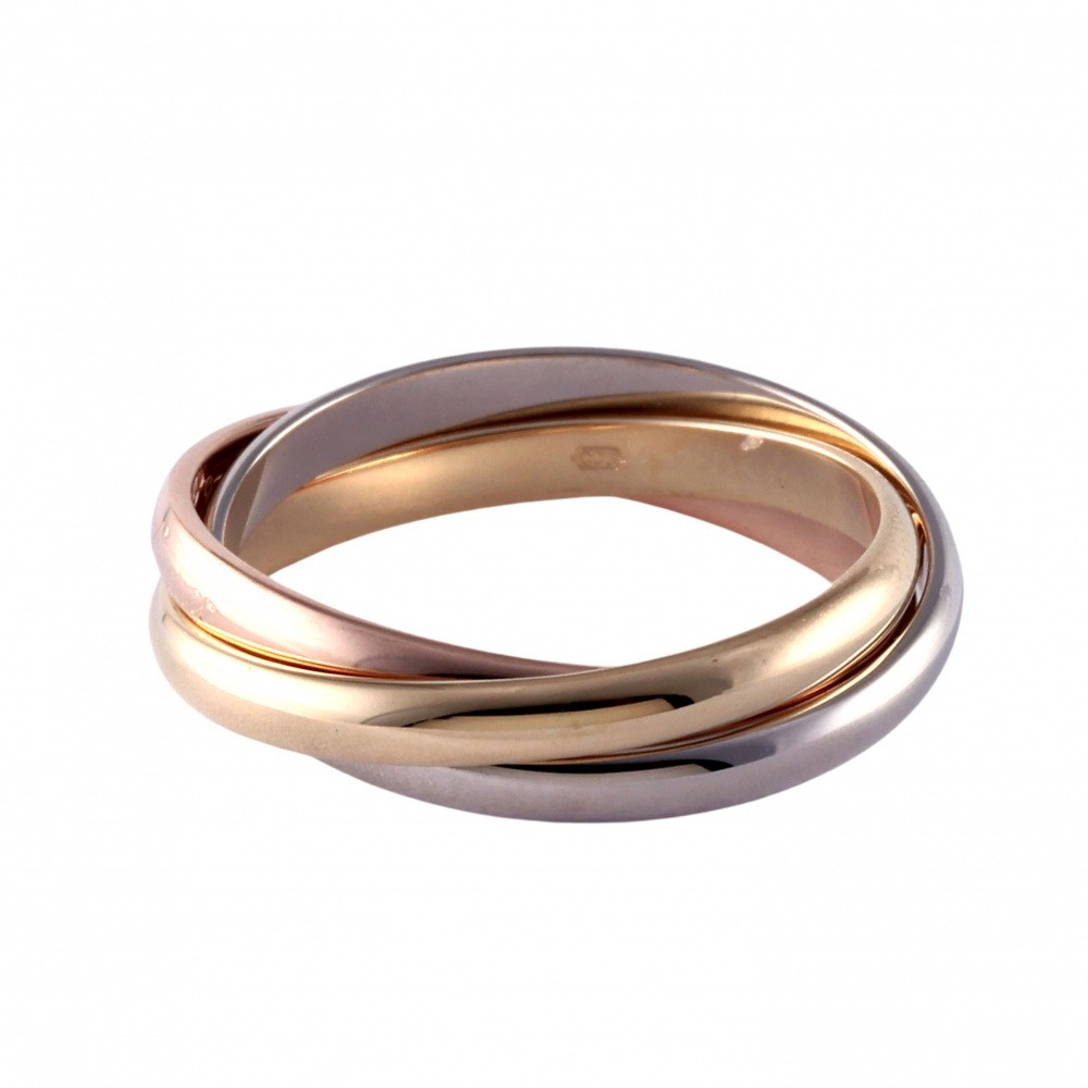 Cartier Trinity Ring Tri-Gold