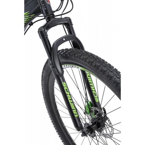 Boundary Men’s Mountain Bike, 29-inch wheels, 21 speeds, Dark Green and Black