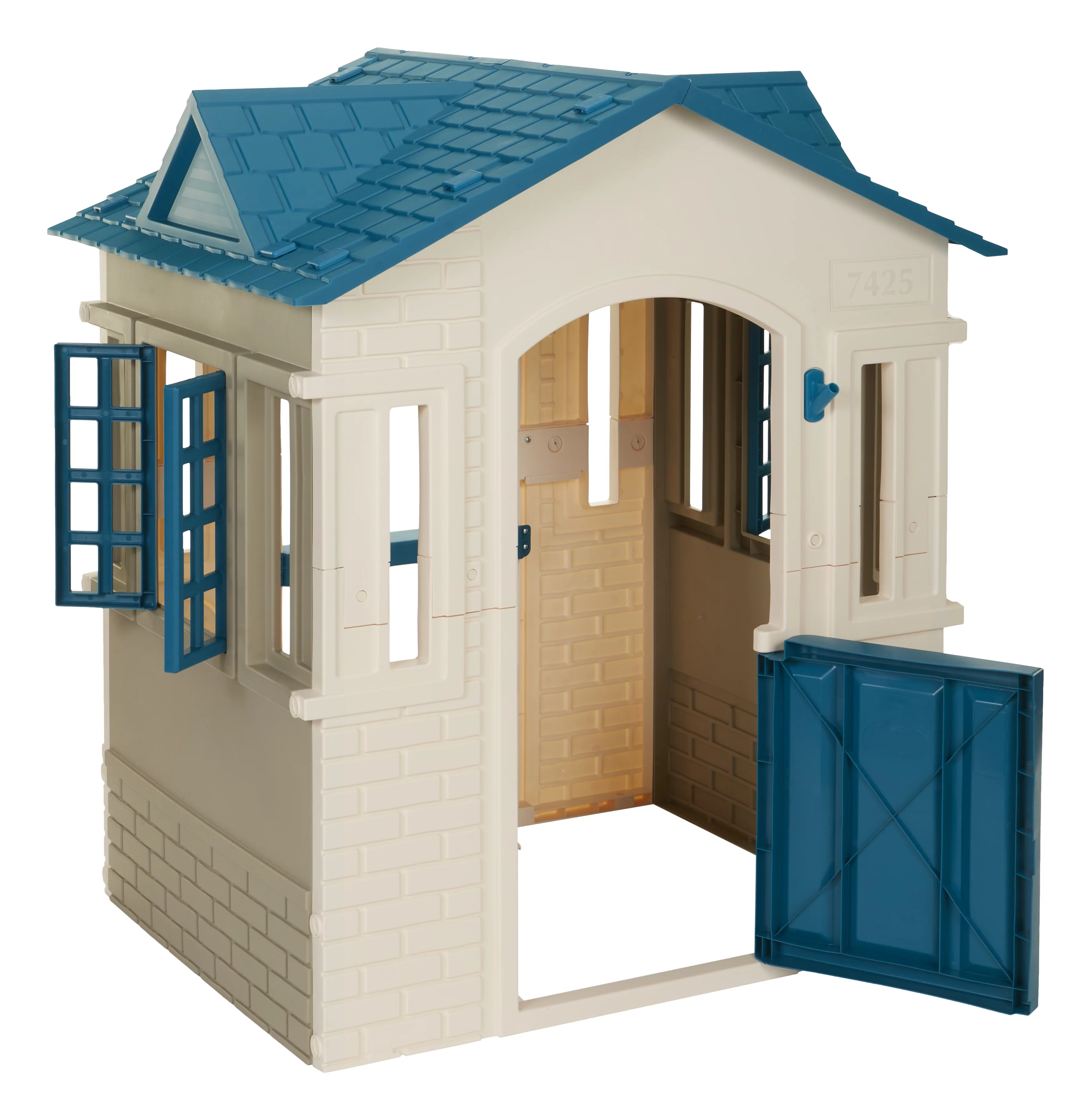 Little Tikes Cape Cottage Pretend Playhouse for Kids, Indoor Outdoor, with Working Door and Windows, for Toddlers Ages 2+ Years, Blue