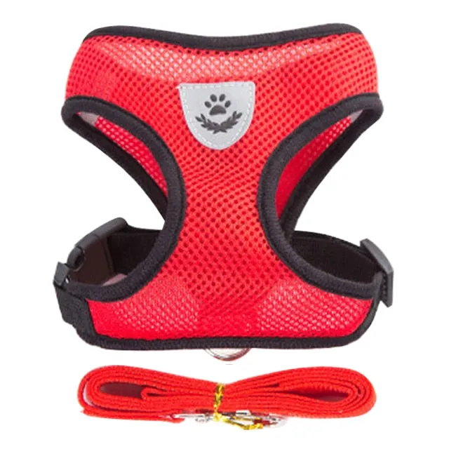Cat Dog Harness Adjustable Vest Walking