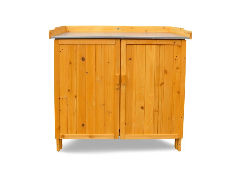 Table de jardin avec meuble bas, 98 x 48 x 95 cm