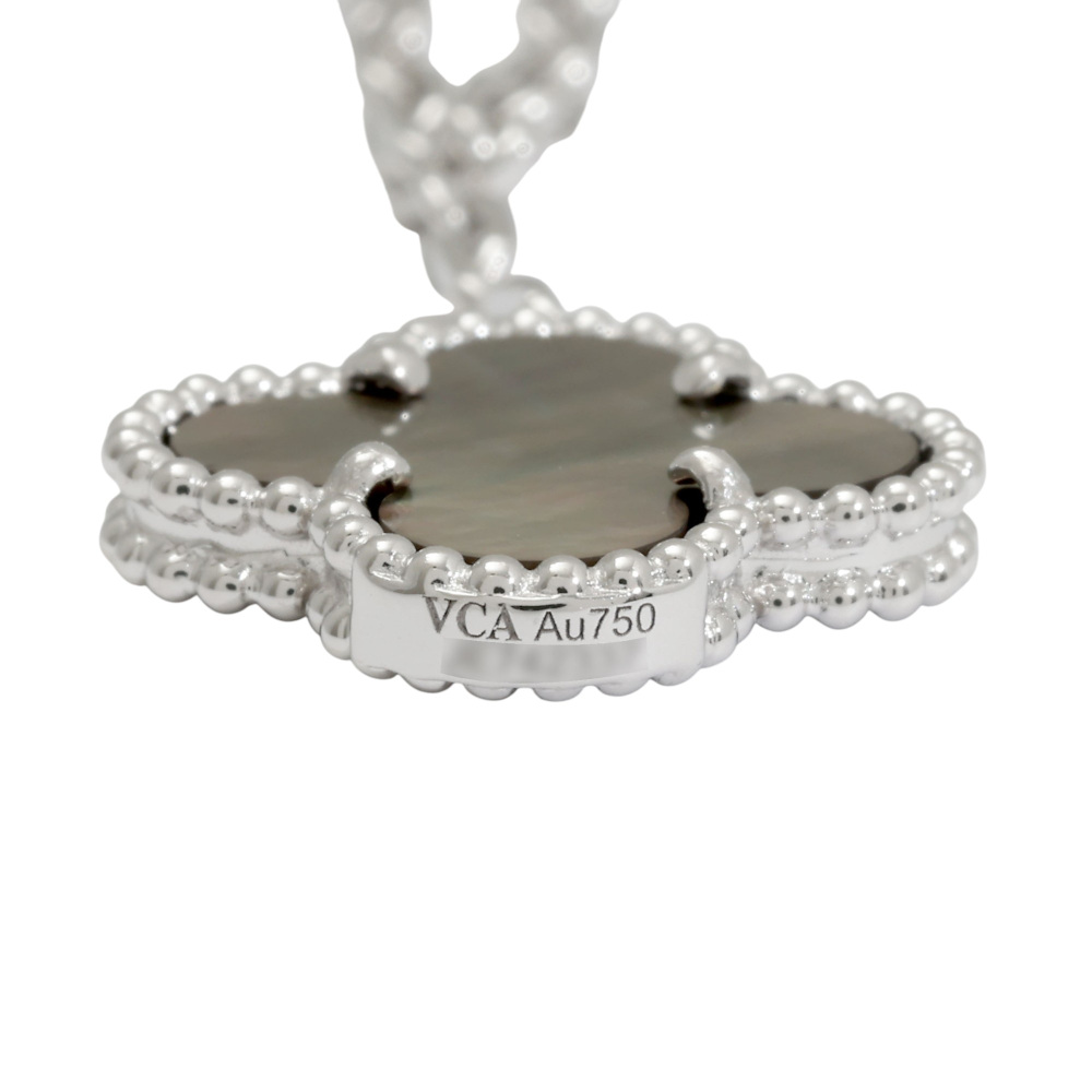 Van Cleef & Arpels Magic Alhambra 6 Motifs Necklace 18K White Gold VCARN18900