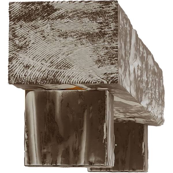 6x22H x 10x22D x 60x22W Riverwood Faux Wood Fireplace Mantel Kit w/ Alamo Corbels, Vintage Mahogany
