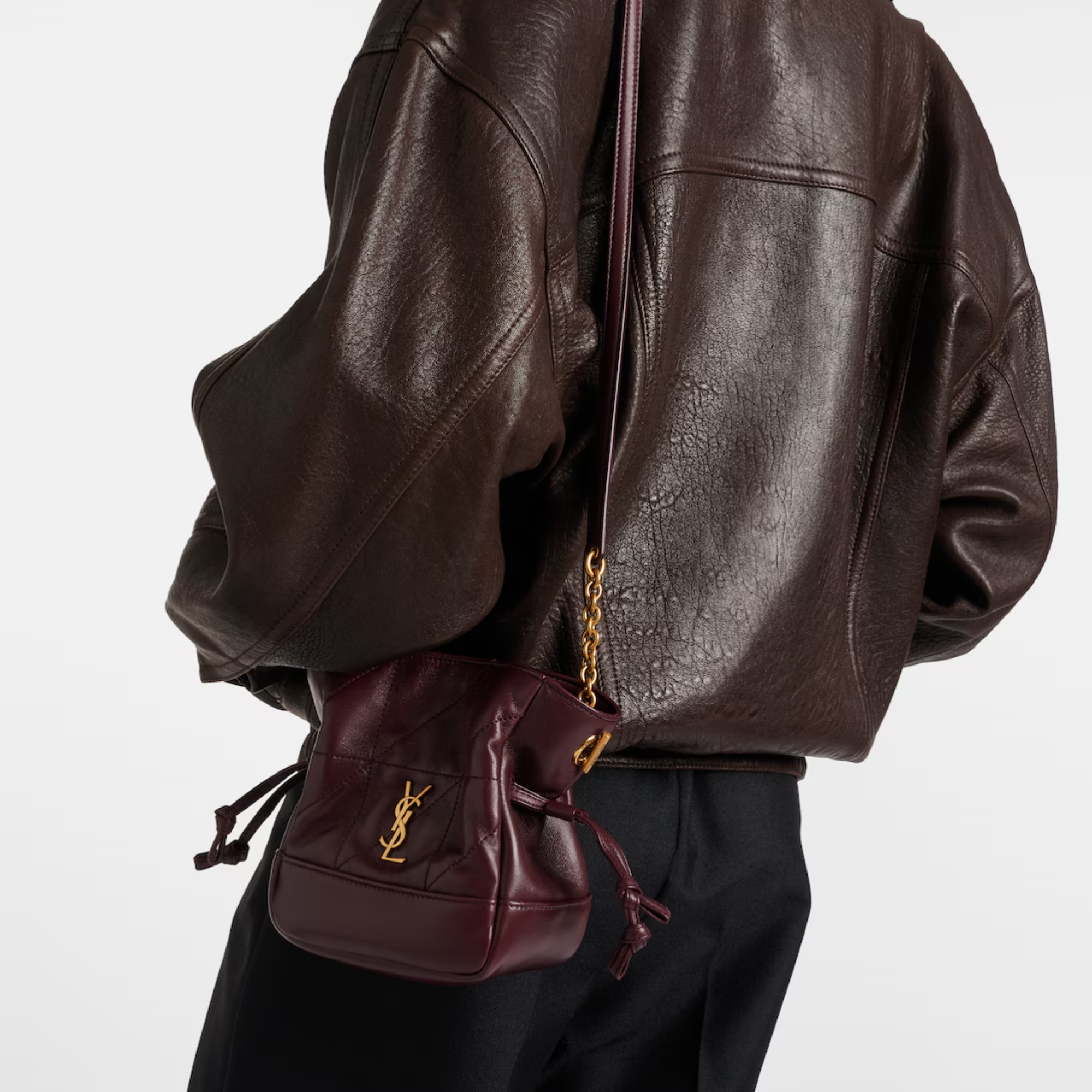 Saint Laurent Jamie Drawstring Shoulder Bag 26cm/10.2in