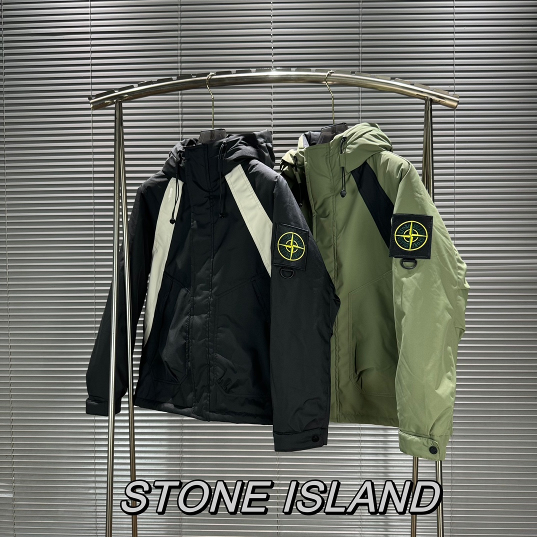 STONE ISLAND Graphene heated down cotton jacket - cnluxepick