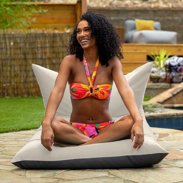 Deshi Sunbrella Patio Bean Bag Lounge Chair by Havenside Home