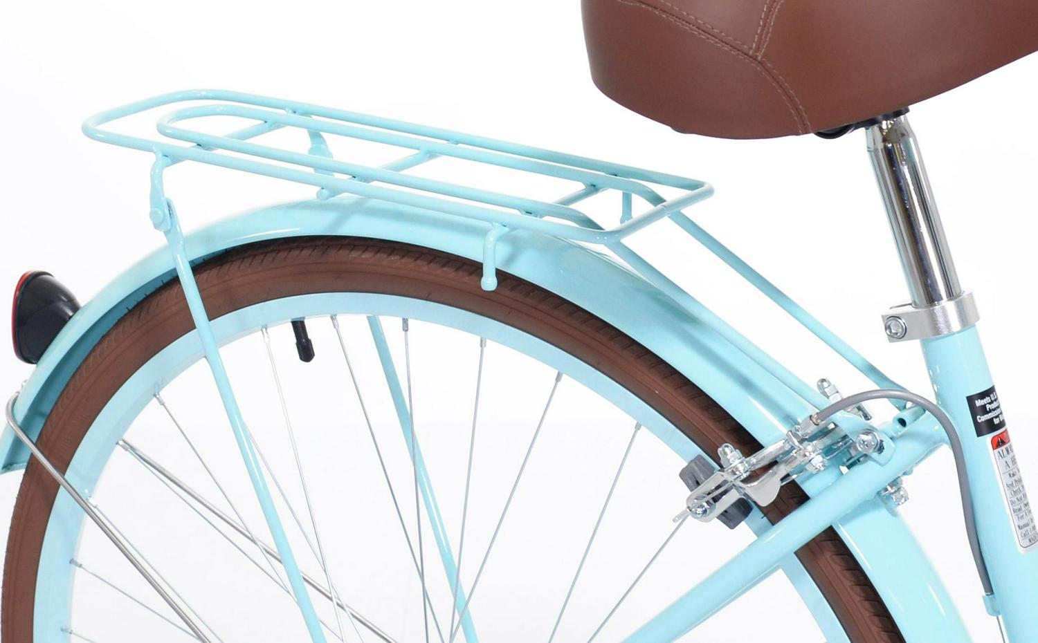 Kent Bicycles 700C Providence Ladies Cruiser Bike， Light Blue and Brown