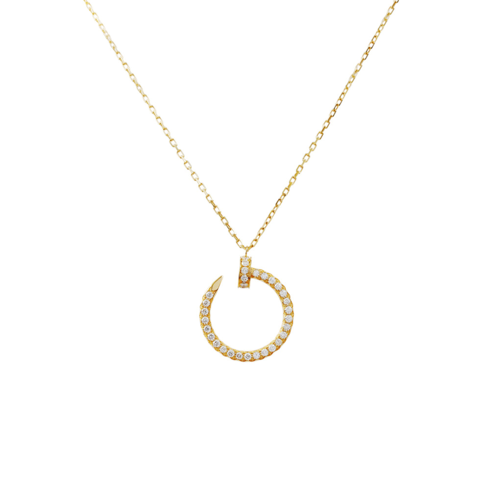 Cartier Juste un Clou Diamond Necklace 18K Yellow Gold B7224895