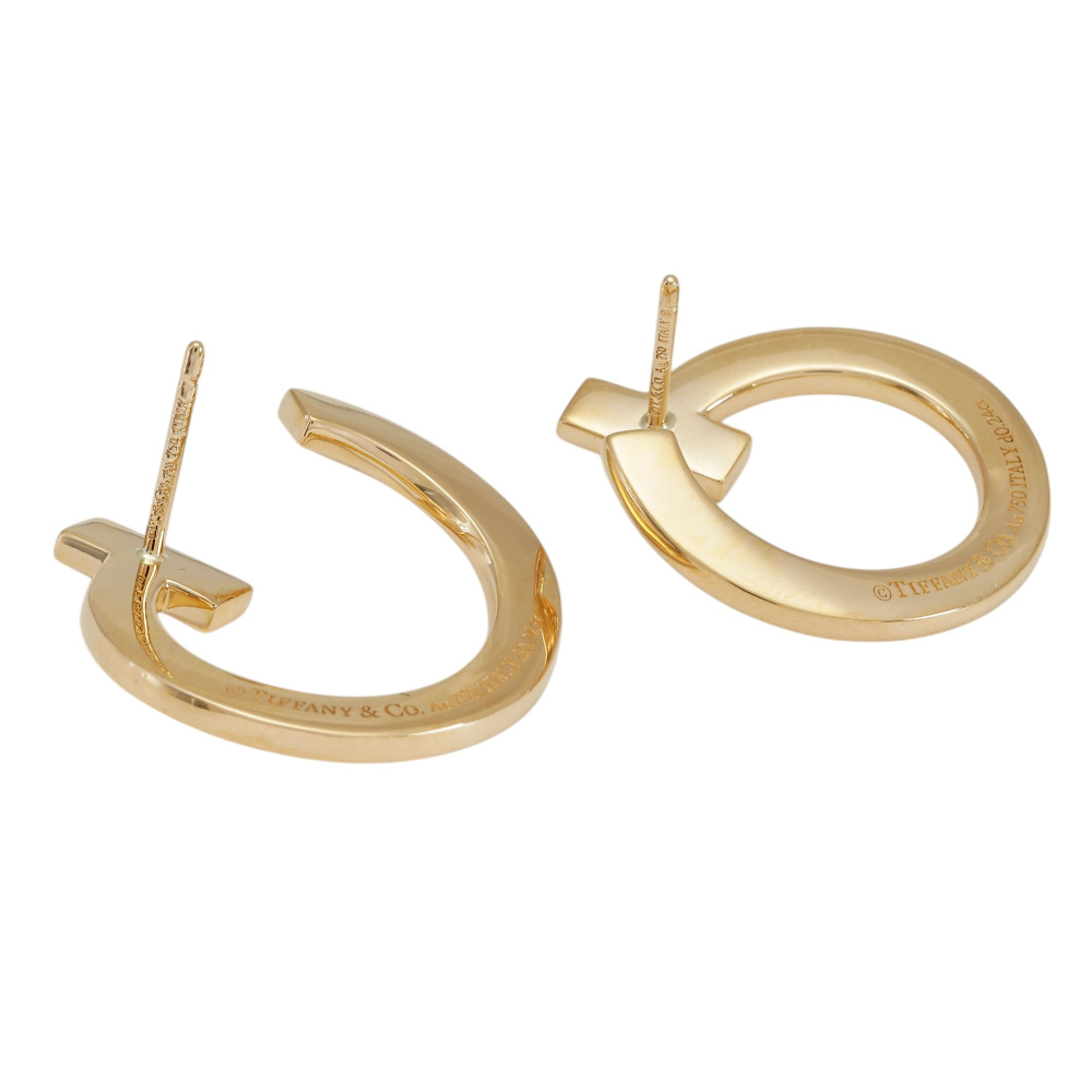 Tiffany & Co. Tiffany T One Open Hoop Earrings 18K Yellow Gold 68408083