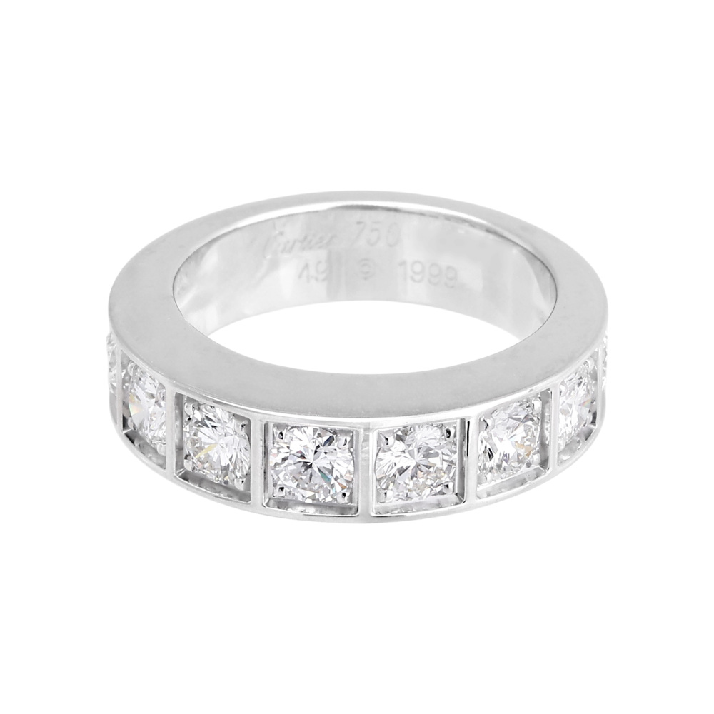 Cartier Tectonic Ring 18K White Gold Diamond B4039600