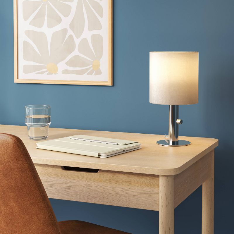 Mini Stick Lamp with Knob Chrome
