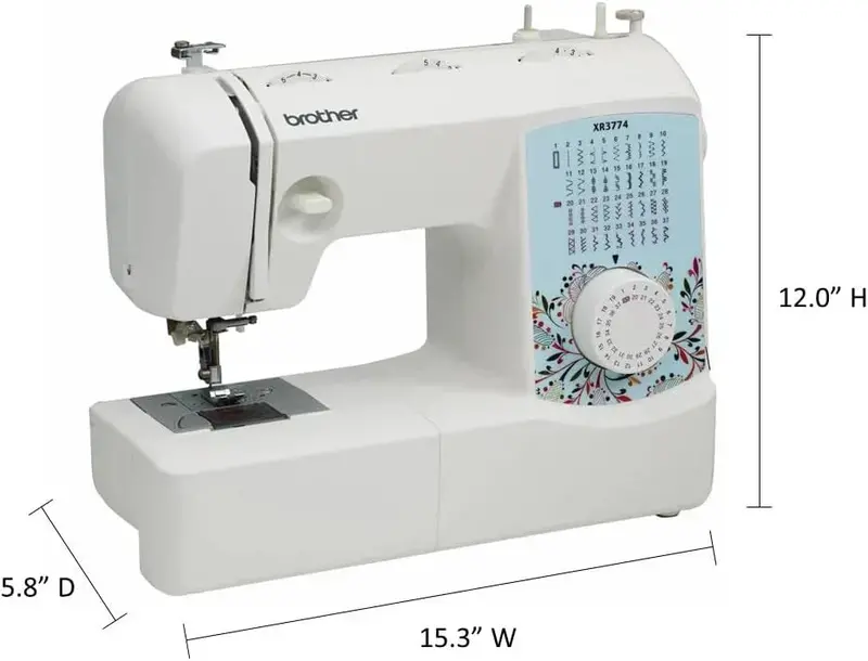 XR3774 Sewing and Quilting Machine – 37 Stitch Options + 8 Specialty Presser Feet