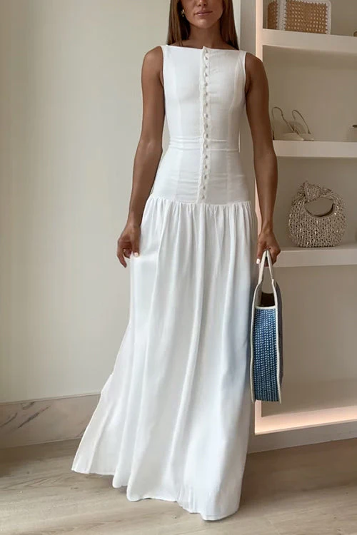 Elegant Backless Maxi DressClistos