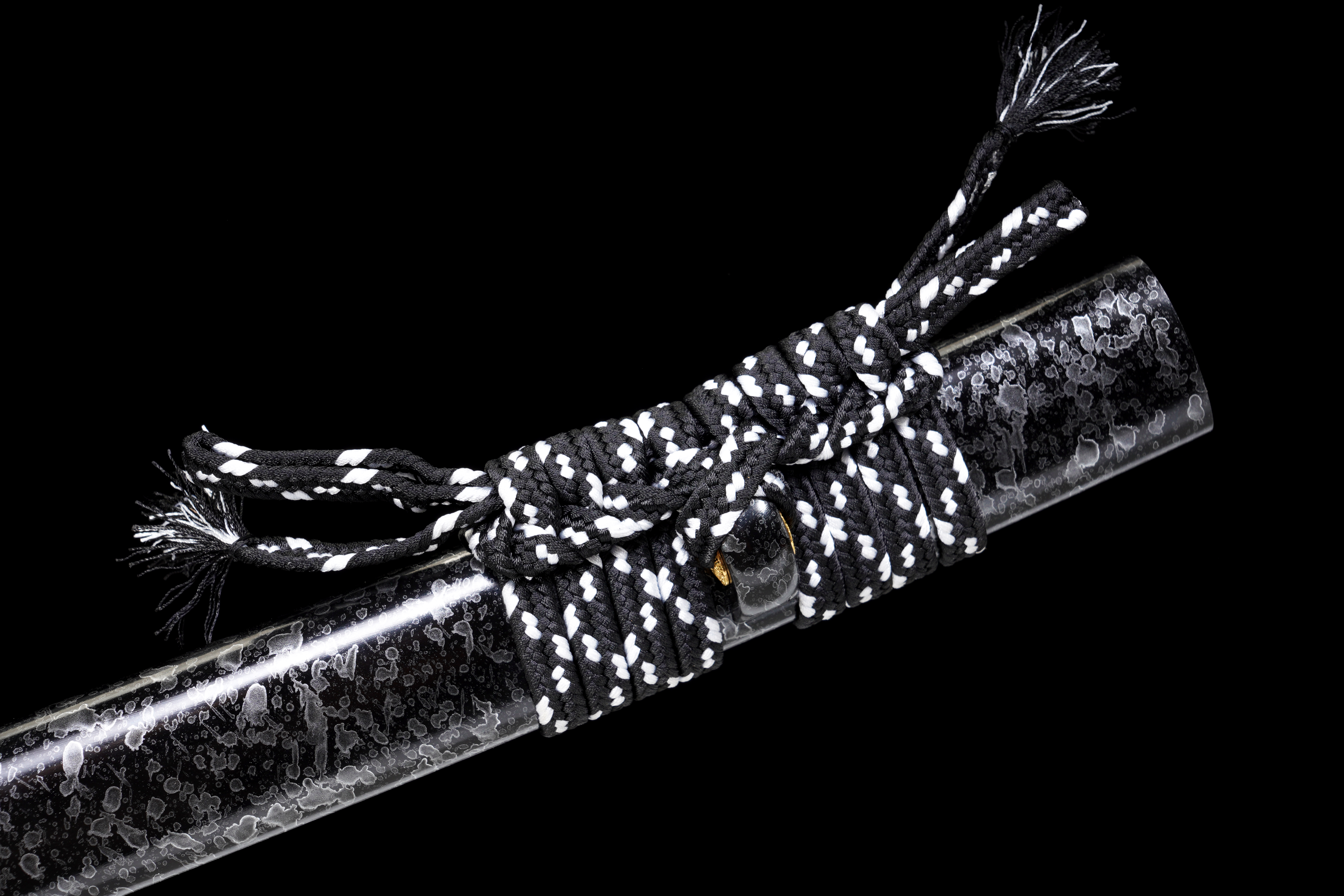 Handmade Katana 9260 Spring Steel Black Blade Dark Dragon Full Tang