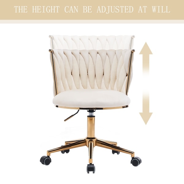 Office Desk Chair,Upholstered Home Office Desk Chairs with Adjustable Swivel Wheels