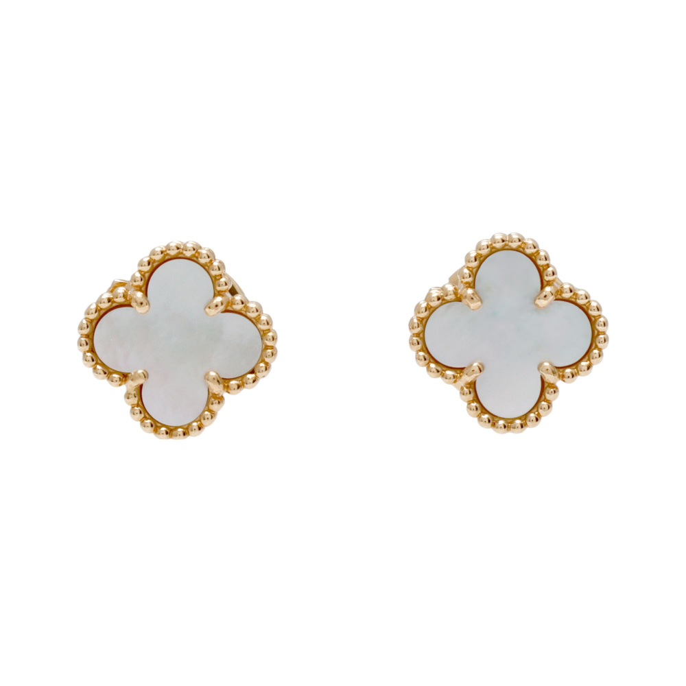 Van Cleef & Arpels Sweet Alhambra Earrings 18K Yellow Gold VCARA44800
