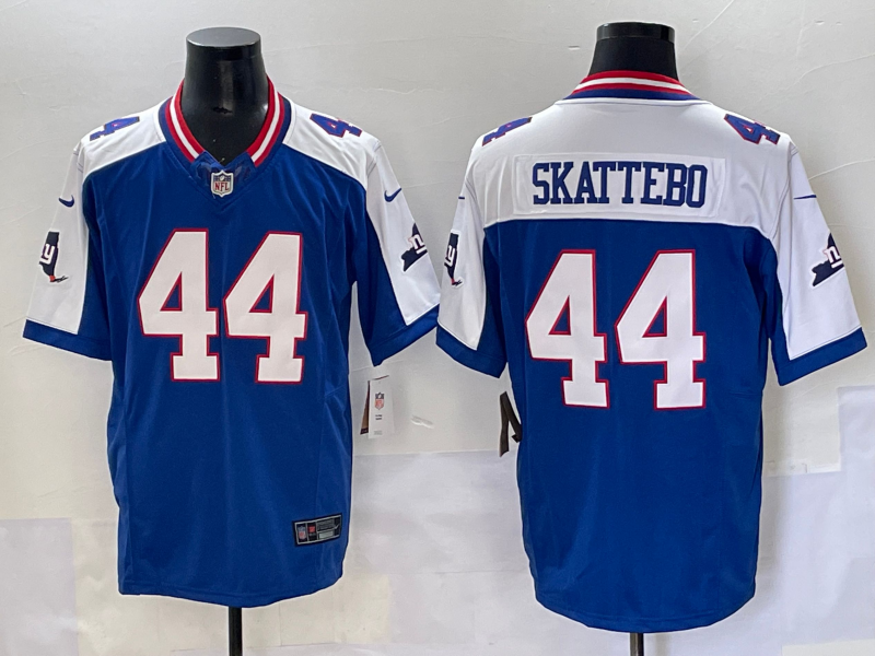 Men's New York Giants Cam Skattebo #44 Royal Game Player Jersey